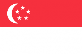 世界の国旗クイズ　シンガポール　SINGAPORE