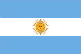 世界の国旗　北米・中南米諸国　アルゼンチン　/　ARGENTINA　/　ARG