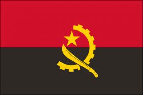 世界の国旗　アフリカ諸国　アンゴラ　/　ANGOLA　/　AGO