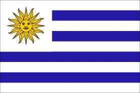世界の国旗　北米・中南米諸国　ウルグアイ　/　URUGUAY　/　URY