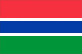 世界の国旗　アフリカ諸国　ガンビア　/　GAMBIA　/　GMB