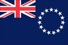世界の国旗　大洋州諸国　クック諸島　/　COOK ISLANDS　/　COK