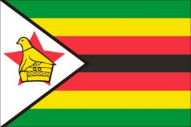 世界の国旗　アフリカ諸国　ジンバブエ　/　ZIMBABWE　/　ZWE