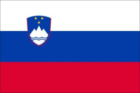 世界の国旗　ヨーロッパ諸国　スロベニア　/　SLOVENIA　/　SVN