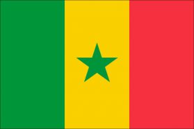 世界の国旗　アフリカ諸国　セネガル　/　SENEGAL　/　SEN