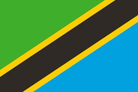 世界の国旗　アフリカ諸国　タンザニア　/　TANZANIA　/　TZA