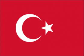 世界の国旗　中東諸国　トルコ　/　TURKEY　/　TUR