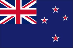 世界の国旗　大洋州諸国　ニュージーランド　/　NEW ZEALAND　/　NZL