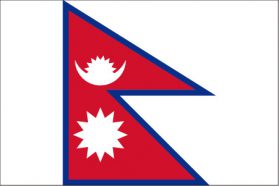世界の国旗　アジア諸国　ネパール　/　NEPAL　/　NPL