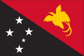 世界の国旗　大洋州諸国　パプアニューギニア　/　PAPUA NEW GUINEA　/　PNG