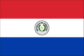 世界の国旗　北米・中南米諸国　パラグアイ　/　PARAGUAY　/　PRY