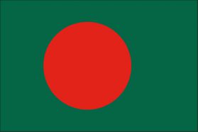 世界の国旗　アジア諸国　バングラデシュ　/　BANGLADESH　/　BGD