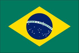 世界の国旗　北米・中南米諸国　ブラジル　/　BRAZIL　/　BRA