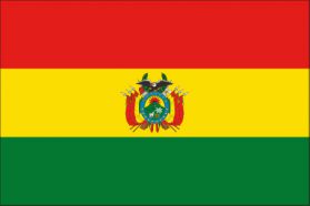 世界の国旗　北米・中南米諸国　ボリビア　/　BOLIVIA　/　BOL