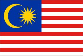 世界の国旗　アジア諸国　マレーシア　/　MALAYSIA　/　MYS