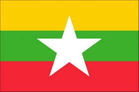 世界の国旗　アジア諸国　ミャンマー　/　MYANMAR　/　MMR