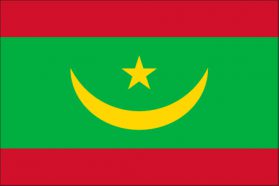 世界の国旗　アフリカ諸国　モーリタニア　/　MAURITANIA　/　MRT