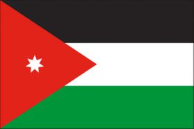 世界の国旗　中東諸国　ヨルダン　/　JORDAN　/　JOR