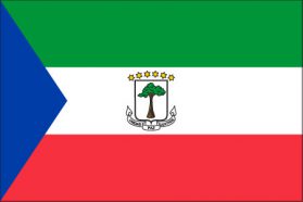 世界の国旗　アフリカ諸国　赤道ギニア　/　EQUATORIAL GUINEA　/　GNQ