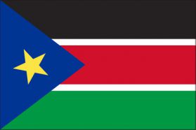 世界の国旗　アフリカ諸国　南スーダン　/　SOUTH SUDAN　/　SSD